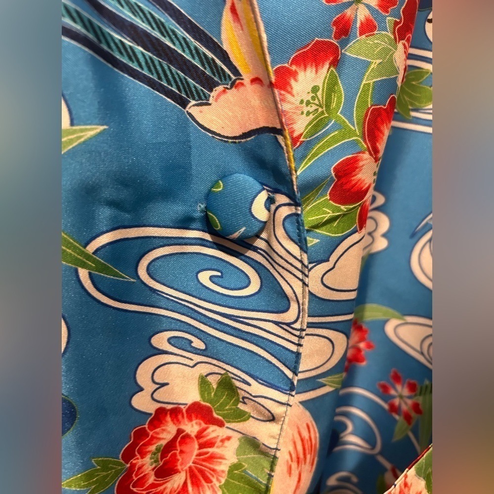 Zara belted printed kaftan wrap top - Picture 7 of 8